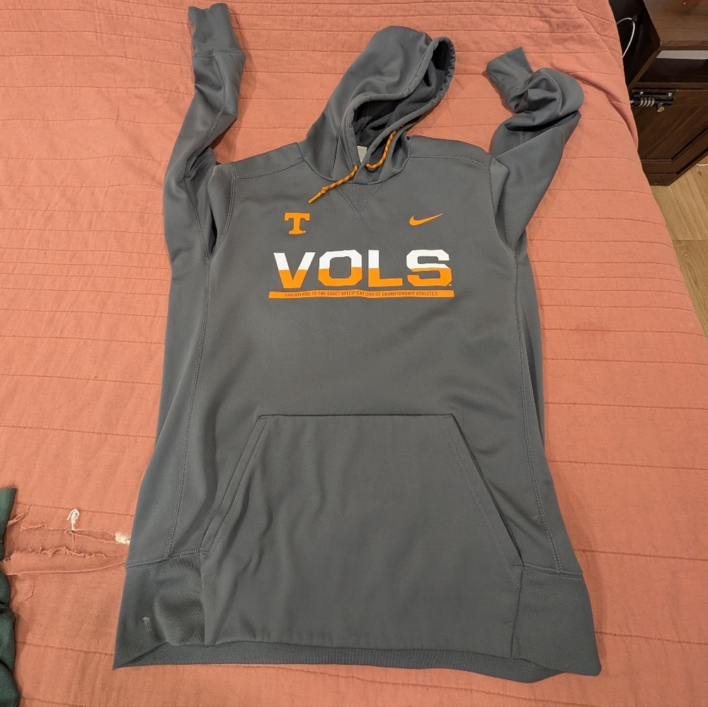Nike Gray And Orange Tennesee Vols Hoodie